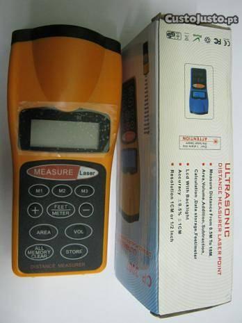 Medidor de Distâncias Ultrasonico com laser
