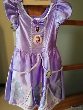 Vestido princesa Sofia (oficial Disney) 3/4anos