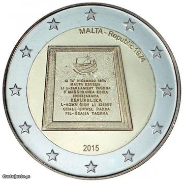 Moedas 2 euro Malta 2015 - Republica de Rolo
