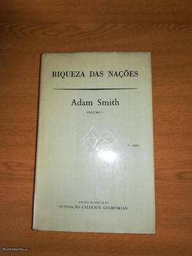 Livros - Riqueza das Nações// Adam Smith
