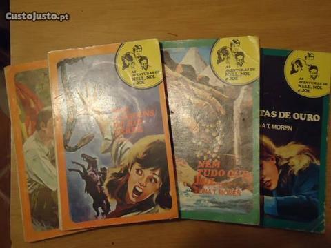 4 Livros-As Aventuras de Nell, Nol e Joe de Edna T