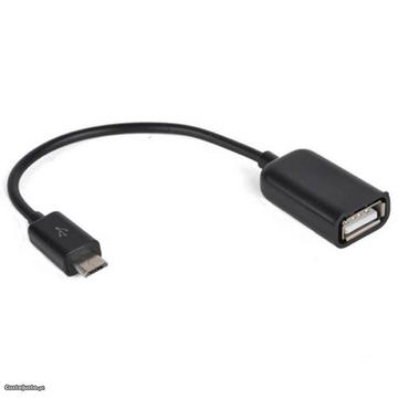 (00343) Adaptador microUSB M para USB F com cabo