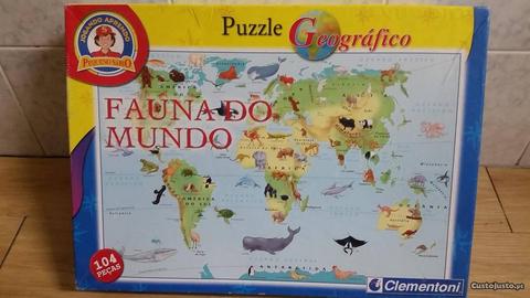 Puzzle Geográfico - Fauna do Mundo