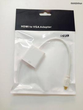 U037 Cabo Adaptador Conversor micro HDMI - VGA HD