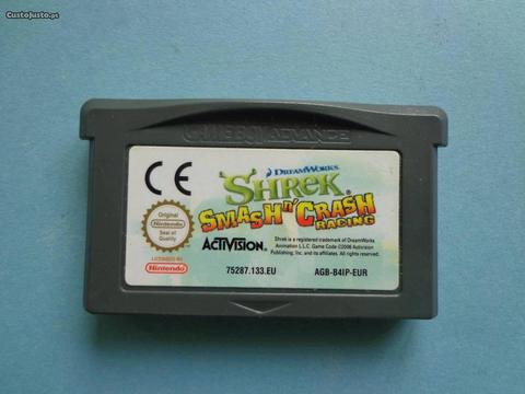 Jogo Game Boy Advance - Shrek - Smash N' Crash rac