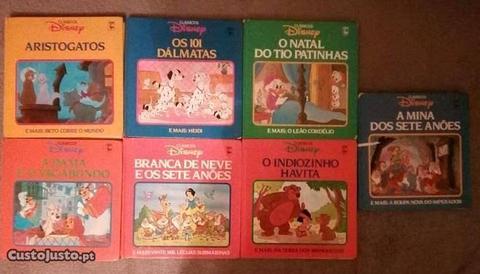 Lote 7 Livros Clássicos Disney 1987