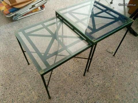 Mesas de centro com vidro
