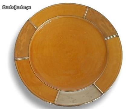 Prato árabe laranja 26x6cm