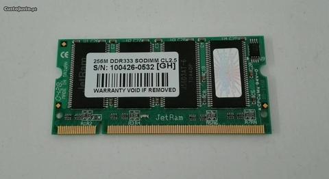 Memoria RAM portatil DDR333 256mb