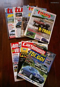 várias revistas automóvel