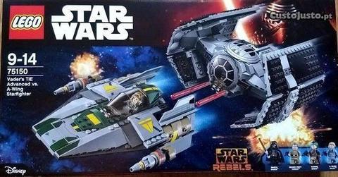 Lego Star Wars 75150 Vader's Tie Advanced vs A-Wi