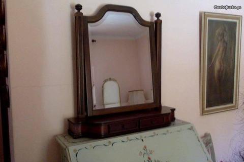 Espelho com 2 gavetas madeira