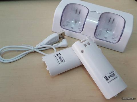L038 DocK Station Nintendo Wii +2 Baterias 2800mAh