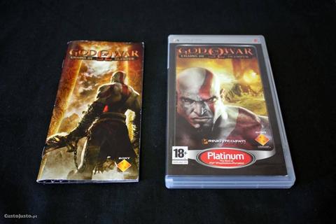 PSP Capa Original do Jogo God of War