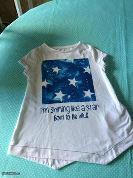 T-shirt zara 4/5 anos