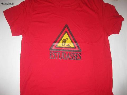 T-shirt com piada/Novo/Embalado/Vermelha/Modelo 6