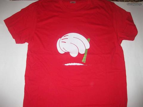 T-shirt com piada/Novo/Embalado/Vermelha/Modelo 7